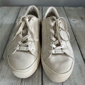 UGG Zilo White Leather Sneakers
